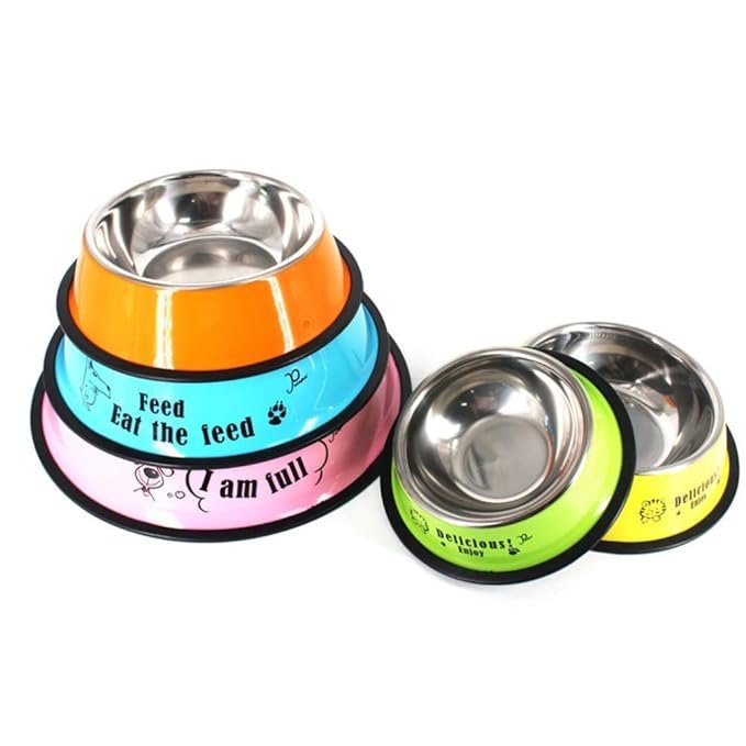 Stainless Steel Pet Bowl Regular Non Skid 30Cm