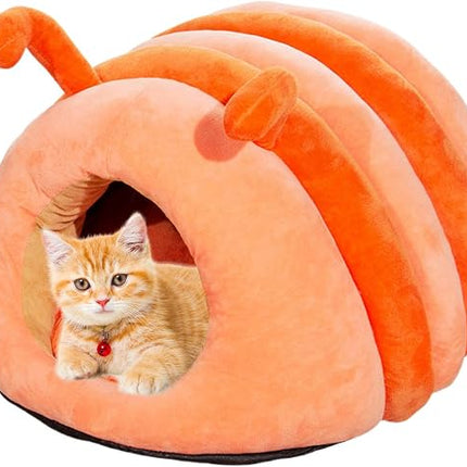 Cute Caterpillar Cat House and Pet Cave 50x45cm Soft Plush Covered Dog and Cat Bed