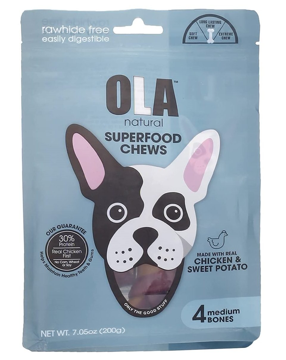 Ola Natural Medium Chew Bone With Chicken And Sweet Potato 200 gr