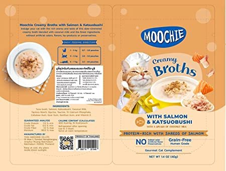 Moochie Broths Creamy Soup with Salmon and Katsuobushi 40gm