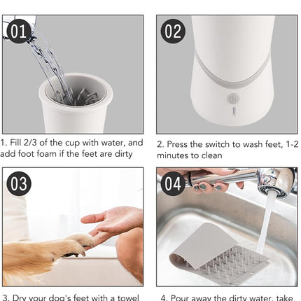 Electric dog claw cleaner