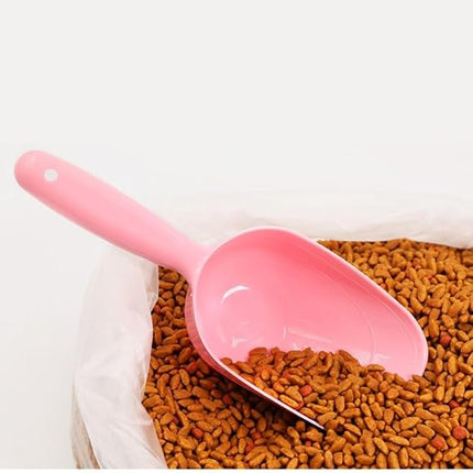 Multifunctional Plastic Pet Food Scoop Large Capacity Feeding Shovel Blue