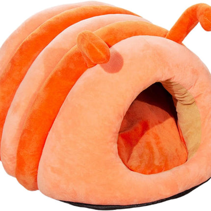 Cute Caterpillar Cat House and Pet Cave 50x45cm Soft Plush Covered Dog and Cat Bed