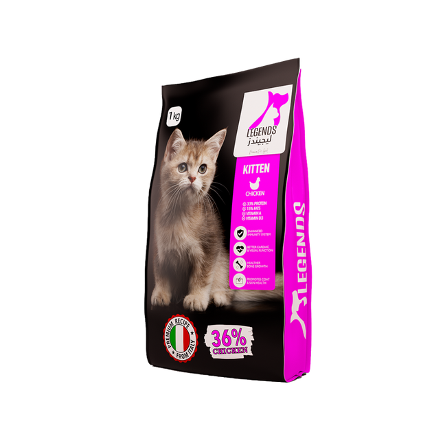 Legends Dry Food with Chicken for Kittens cats 1 kg