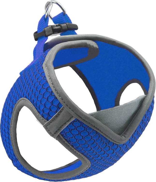 DOCO large Blue Reflective V-Neck Harness 47-50cm