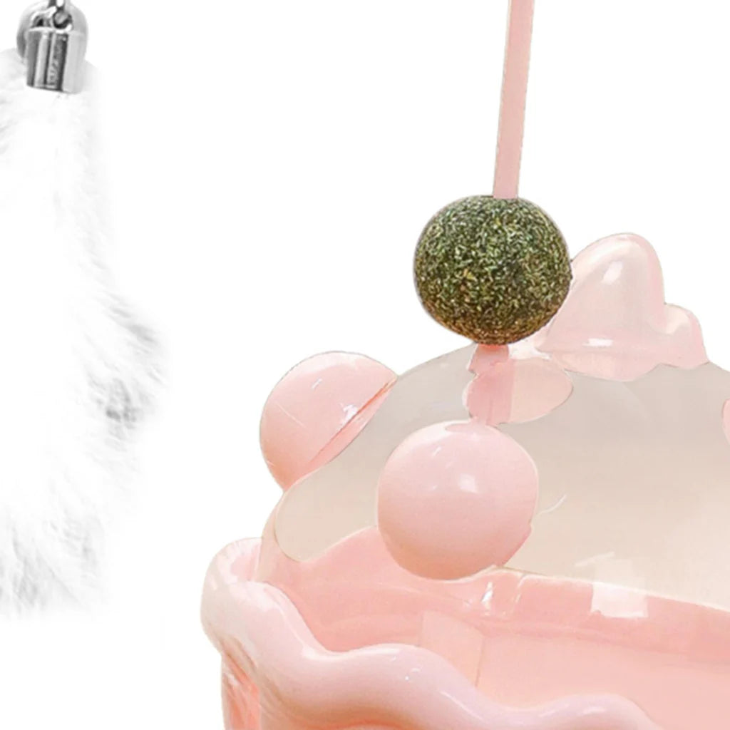 Spinning Cat Teaser Toy 360° – Hands-Free and Interactive Play