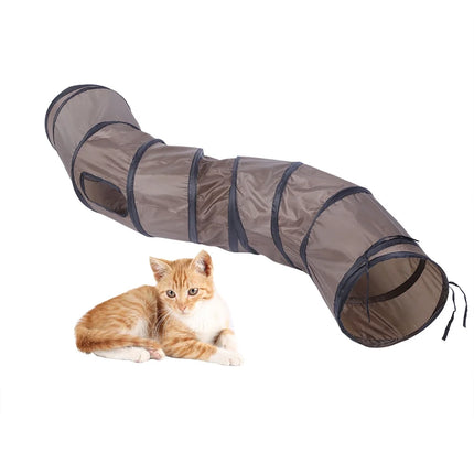 ZooFari pet Tunnel with Hanging Toy