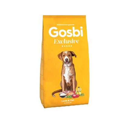 Gosbi Exclusive Dry Food with Lamb and Fish for Junior Dogs 3KG FREE WITH EVERY 12KG