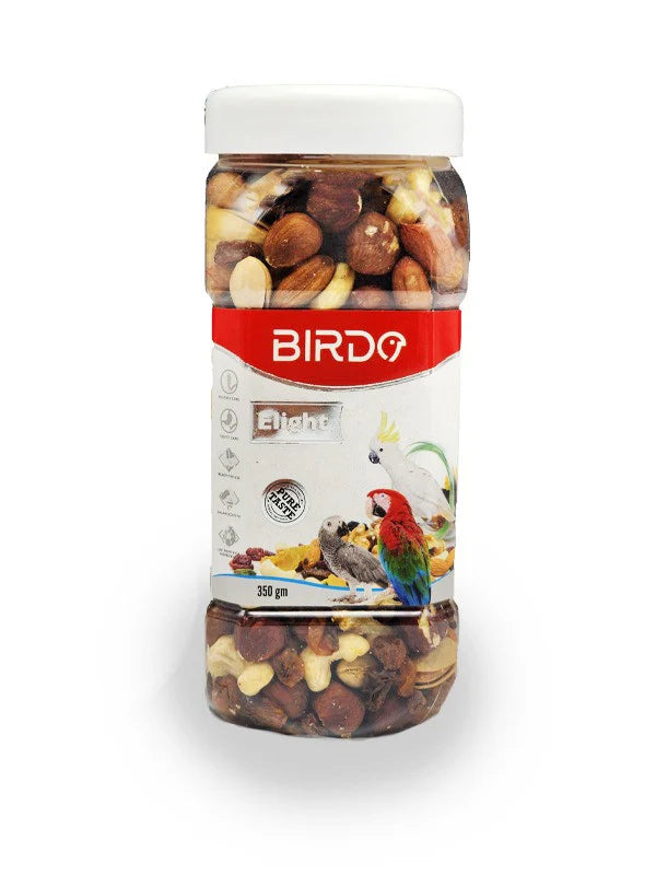 Birdo Elight Dry Food with Nuts for Parrots 350 gr