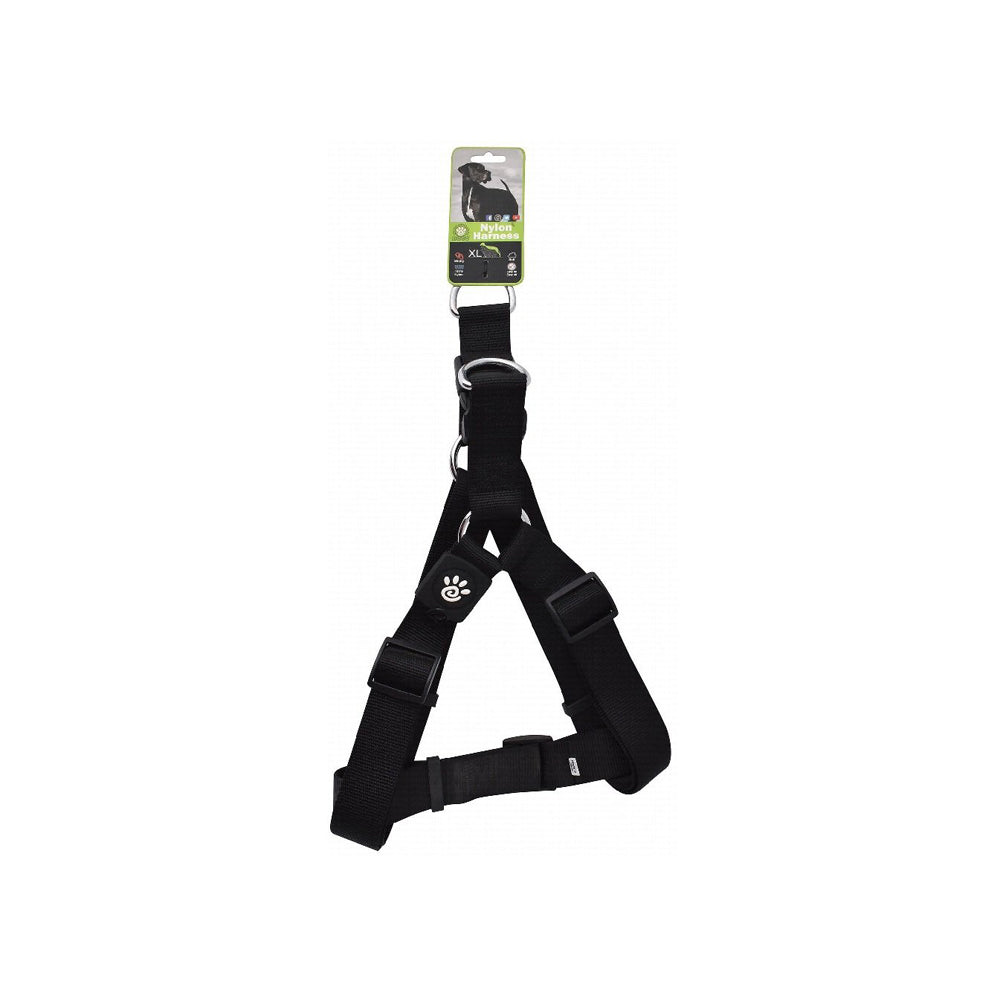 Doco XL Black Nylon Dog Harness 75 to 110 in 3.8cm