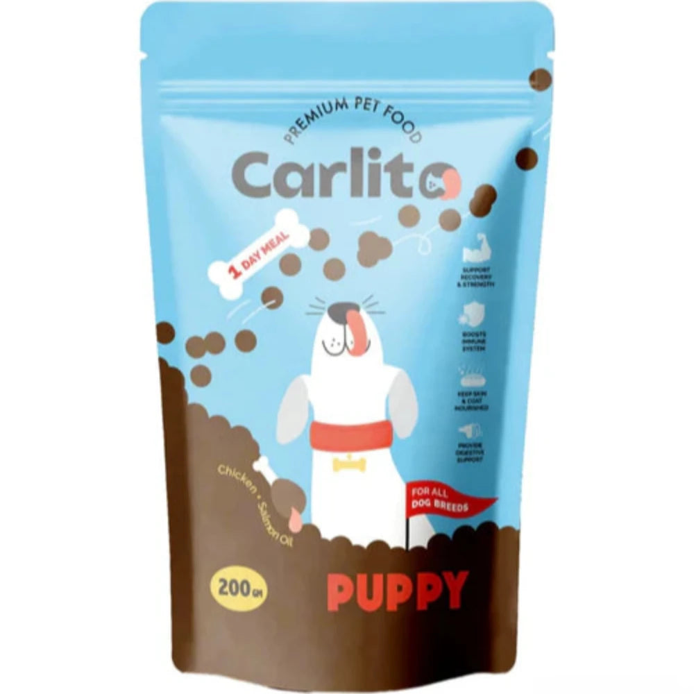 Carlito dry food for puppy dog 200 Gm