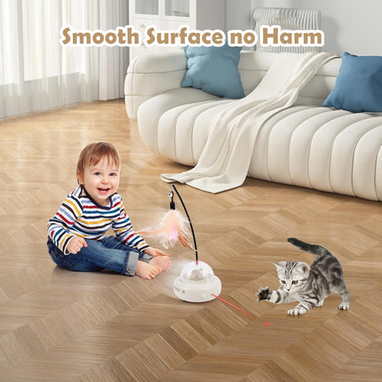 Crazy Cat Toy Electric Interactive with Feather