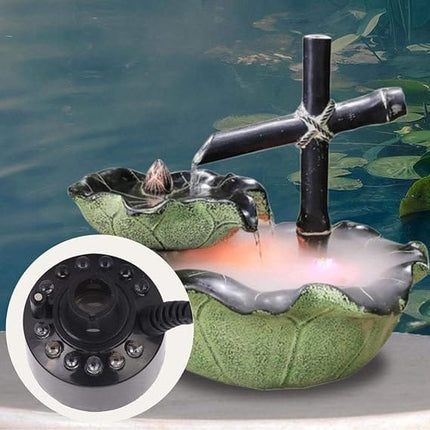 Ultrasonic Mist Maker Fogger  LED Water Fountain and Aquarium Fog Machine for Terrariums and Ponds