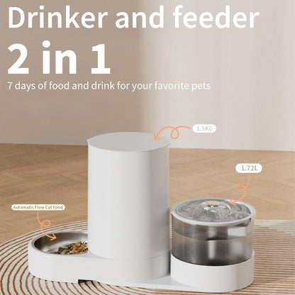 Automatic water and Feeder For Cat And Dog 2 in 1