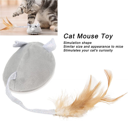Cat Toy Automatic Moving Mouse with Furry Tail