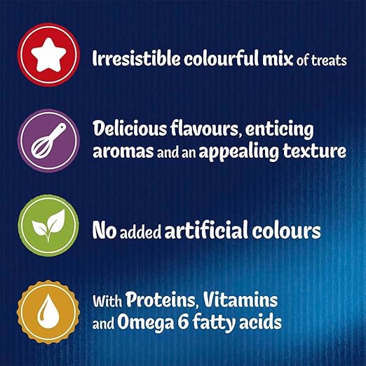 Purina Felix Party Mix Seaside with Salmon Pollock and Trout 60 g Snacks Treats for Cats