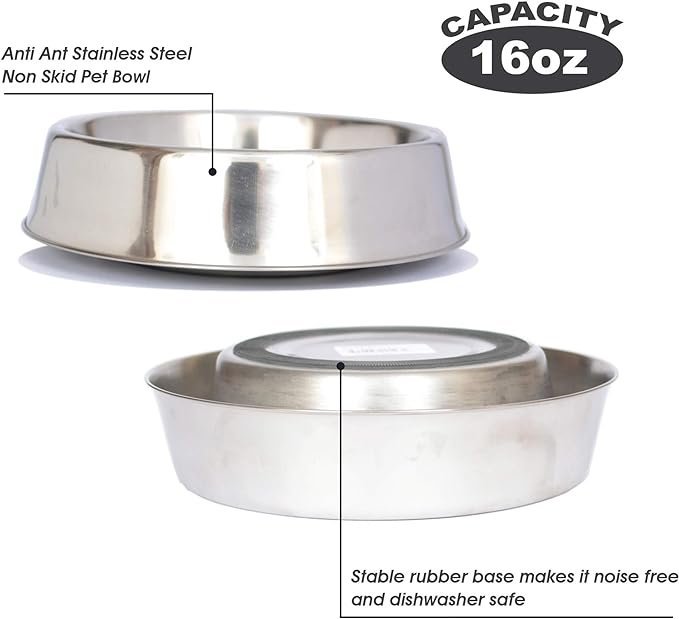 Pete and Pet medium Stainless Steel Bowl