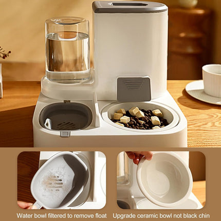 وحدة تغذية أوتوماتيكية للقطط والكلاب سعة 3.5 لتر