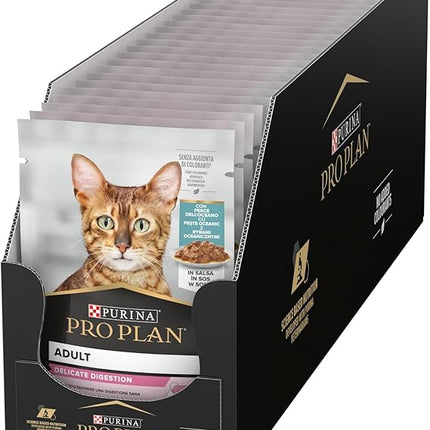 Purina Pro Plan Delicate Wet Cat Food with Oceanfish Grilled in Grav 85g