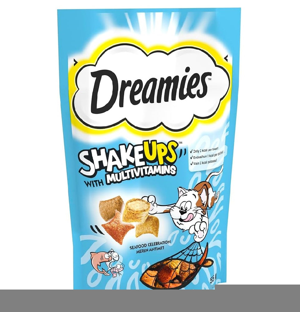 Dreamies ShakeUps With Multivitamins SeaFood 55 gr