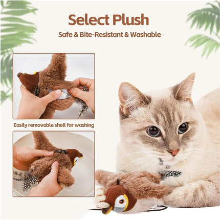 Cat Toy Moving Bird Interactive Toy for Cat and Bird