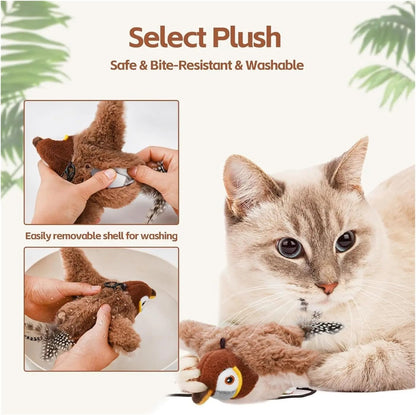 Cat Toy Moving Bird Interactive Toy for Cat and Bird