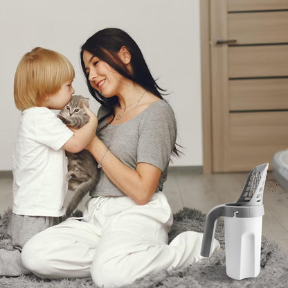 Cat Litter Scooper with Holder  2 in 1 Cat Litter Shovel