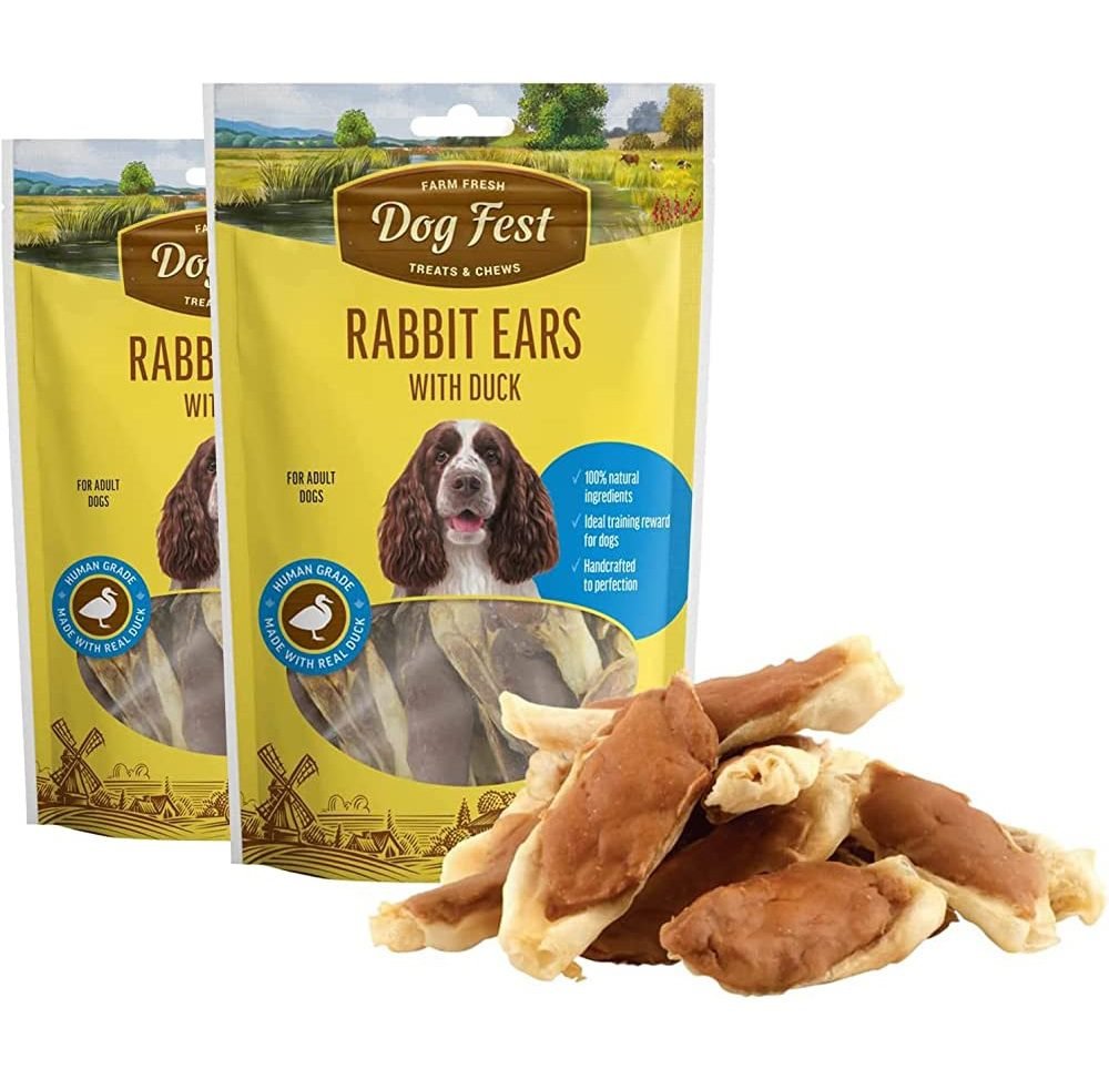 Dog Fest Rabbit Ears With Duck 90gm