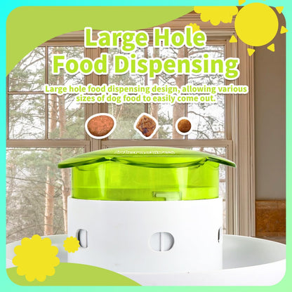 Dog Feeder Slow Feeder Adjustable Dispense Puzzle