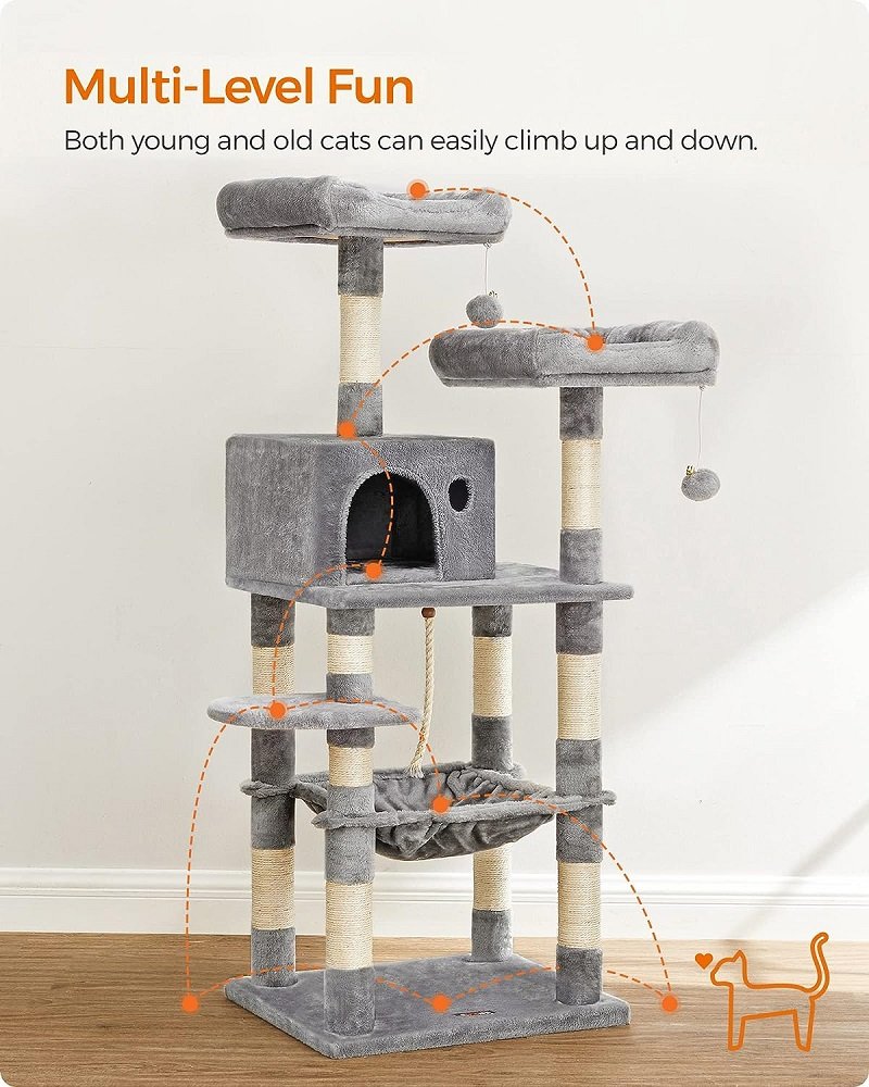 Cat Tree Platform With Indoor Scratches And Posts Large