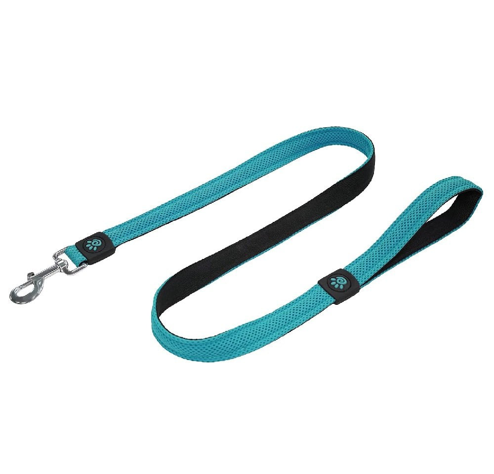 Doco Puffy Mesh Turquoise Leash For Medium To Large Dogs