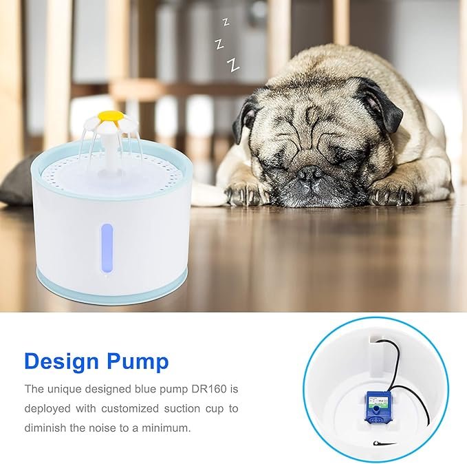 ALLOMN Pet Drinking Fountain 2.4 L