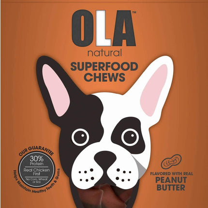 Ola Natural With Peanut Butter 4 Knotted Medium Bones 200 gr