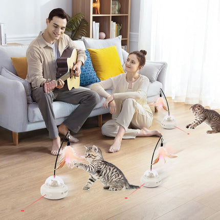 Crazy Cat Toy Electric Interactive with Feather
