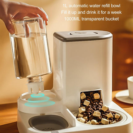 وحدة تغذية أوتوماتيكية للقطط والكلاب سعة 3.5 لتر