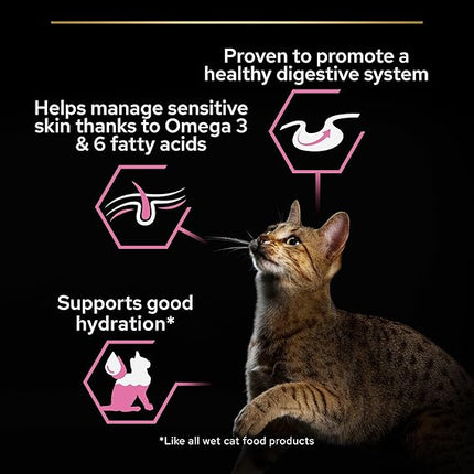 Purina Pro Plan Delicate Wet Cat Food with Oceanfish Grilled in Grav 85g