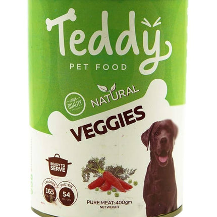 Teddy Natural Wet Dog Food with Vegetables 400 gr