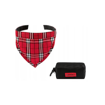 ZooFari Dog scarf Colar red