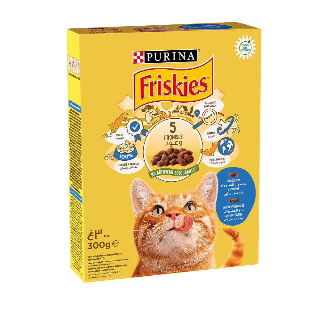 Purina Friskies With Salmon And Vegetables 300g