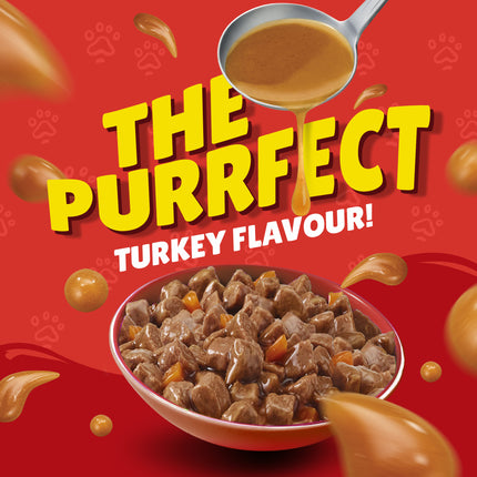 Purina Friskies Adult Cat Wet Food With Turkey In Gravy 85G