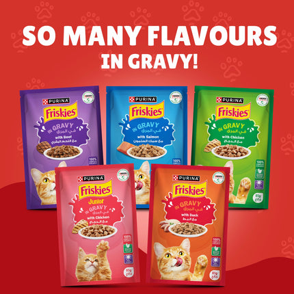 Purina Friskies Adult Cat Wet Food With Turkey In Gravy 85G