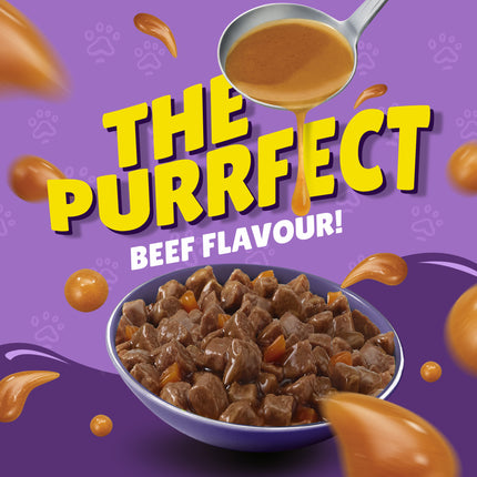 Purina Friskies Wet Food With Beef In Gravy  85 gr