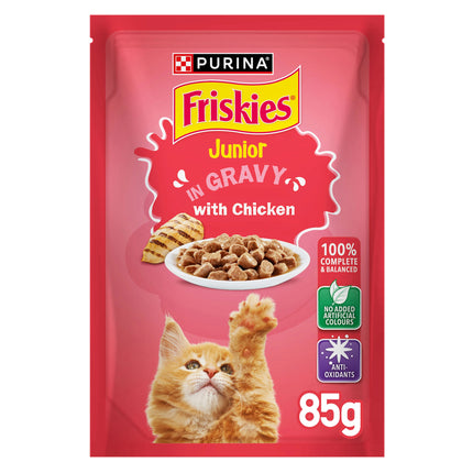 Purina Friskies Junior Cats With Chicken In Gravy 85g