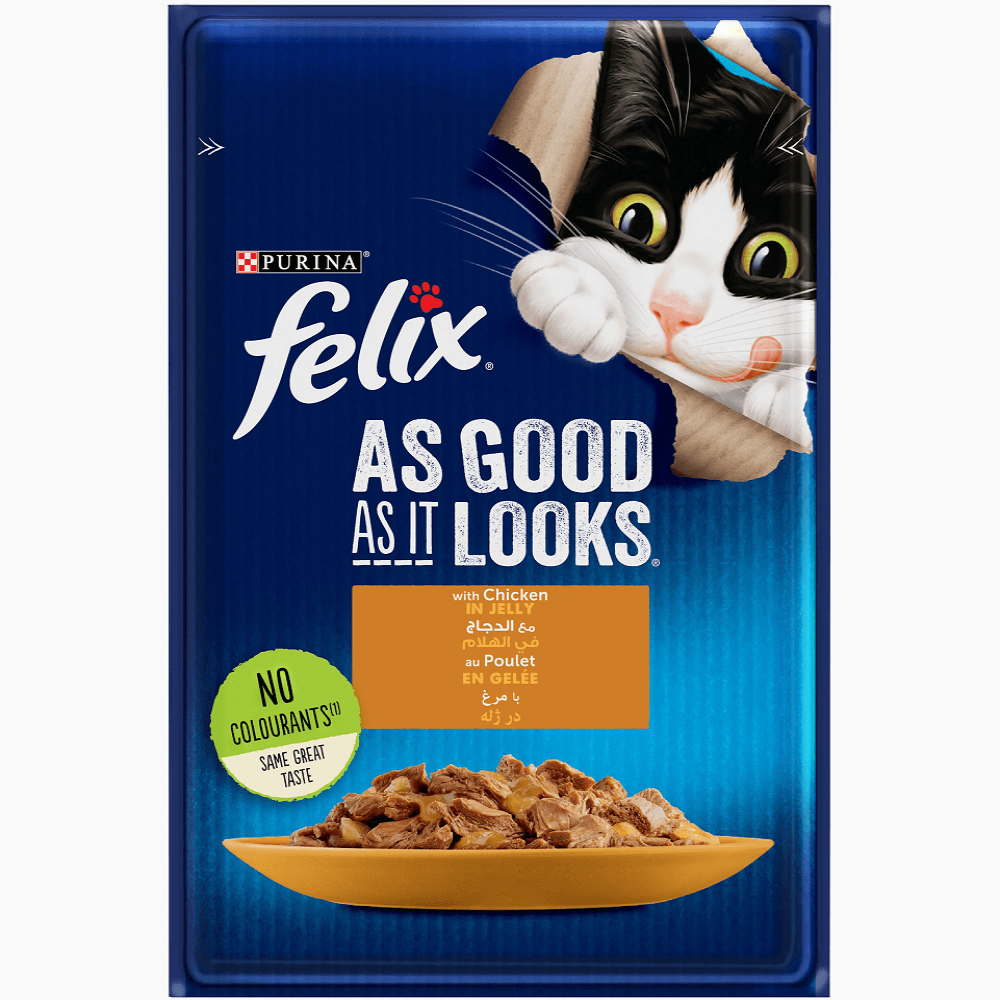 Purina Felix Wet Food For Cat With Chicken 85G