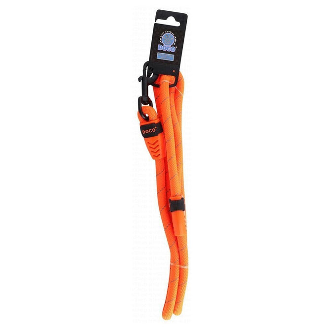 Doco orange Reflective Rope Dog Leash 180 IN 1.3 cm
