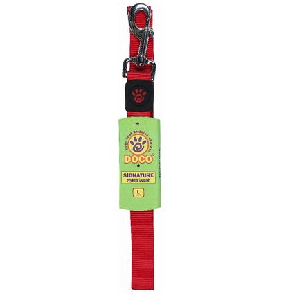 DOCO Signature Large Red Nylon Dog Leash 120 in 2.5cm