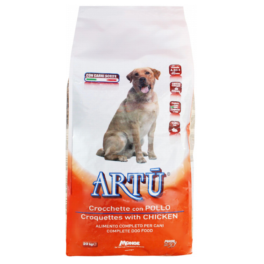 Artu Dry Food for adult Dog with Chicken 20 kg