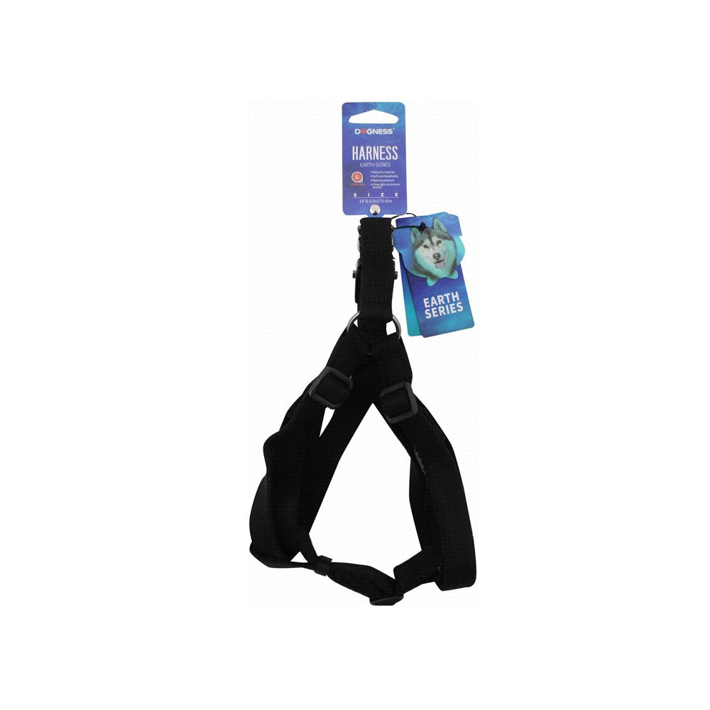 Dogness Earth Series Large Black Harness for Dogs Up to 36kg