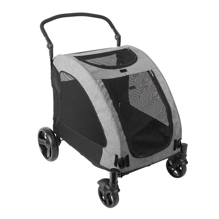Nisurba Foldable and Portable Large Dog Stroller up to 60 kg - Grey
