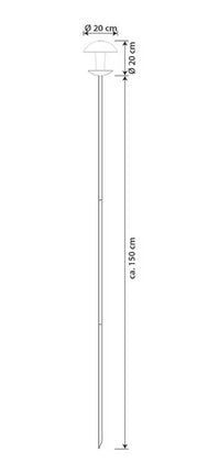 Stainless Steel Standing Bird Feeder With Transparent Seed Container And Dome Roof Height 170 cm